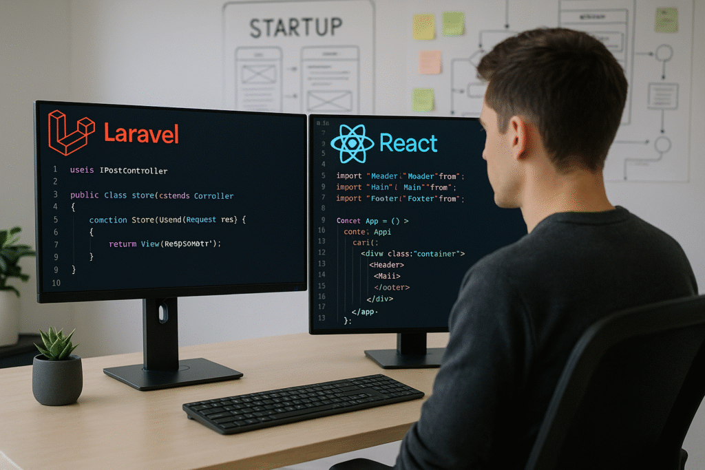 Laravel with React JS Web Development