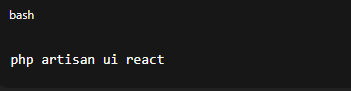 react with laravel